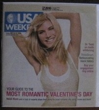 USA WEEKEND FEBRUARY 10-12 2006 NEWSPAPER INSERT (VF) HEIDI KLUM COVER