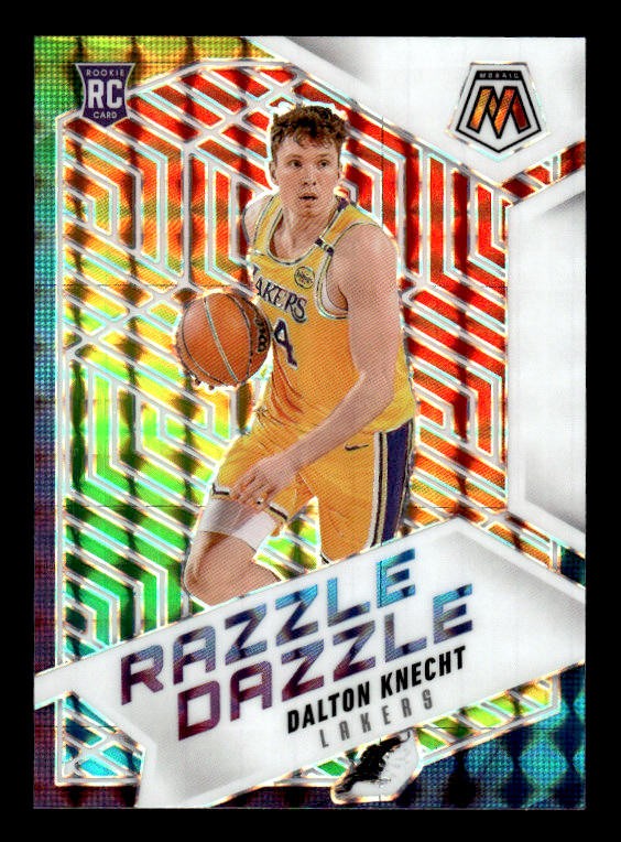 2024-25 Panini Mosaic Dalton Knecht SSP RC Razzle Dazzle #11 Los Angeles Lakers