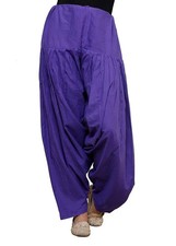 Women's Purple Cotton Ready Made Salwar Regular Fit Ethnic Cotton Free size
