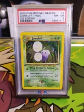 Jumpluff Neo Genesis 1st Edition Holo #7 PSA 8 NM-MT 2000 Vintage Pokemon 7/111
