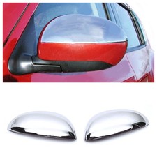 Stainless Chrome Mirror Cover 2pcs (Half) S.STEEL Fits Nissan JUKE 2010 to 2014