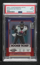 2021 Contenders Optic Rookie Ticket Red Prizm Rashod Bateman PSA 9 MINT 11pe