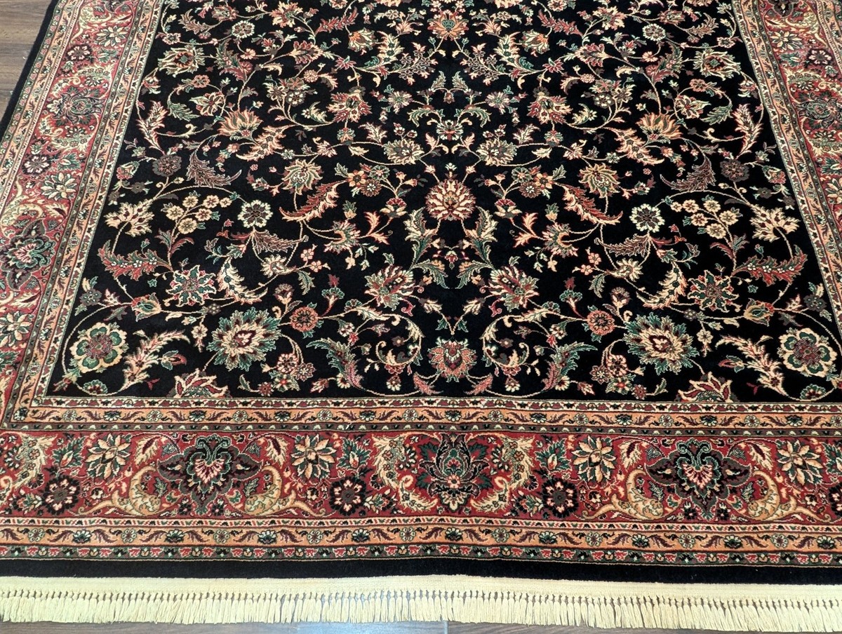 Karastan Kara Shah Rug, Black Keshan 8 x 11.6, Wool | eBay