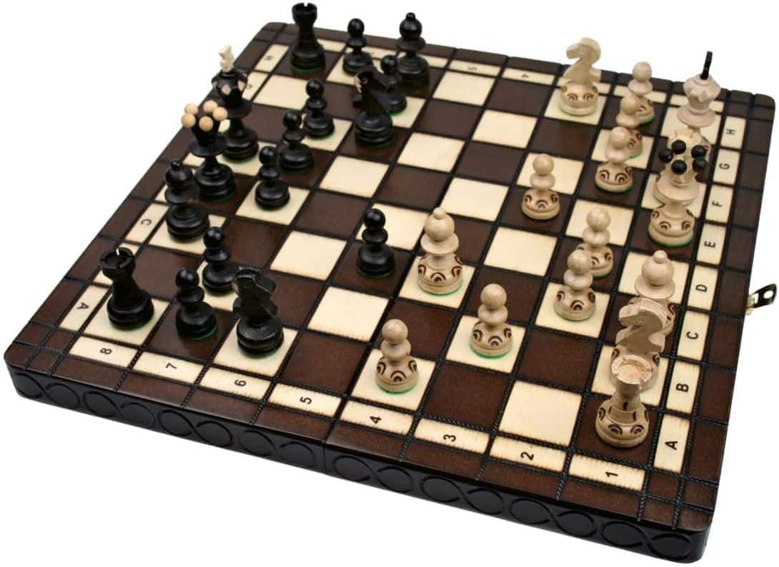 Шахматный шпиль Perle СРЕДНИЙ 35x35 см Holz Schachbrett Hochwertig Klappbare