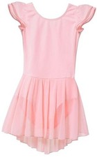 Ballet Leotards for Girls Toddler 4-6 Years T1 - Ballet Pink Flutter Sleeve