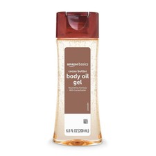 Amazon Basics Body Oil Gel with Cocoa Butter, Paraben Free, 6.8 Fl Oz Pack of 1