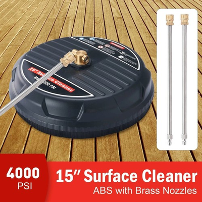 #ad 15quot;Inch Pressure Washer Surface Cleaner 4000PSI w Wheel Extension Wand Driveway $41.99