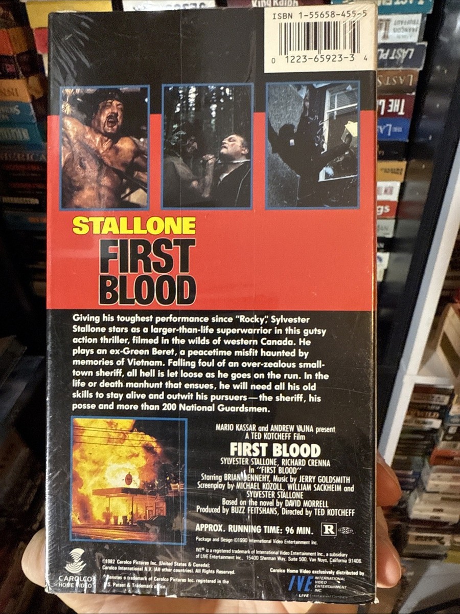 First Blood 1982 VHS Rare Early Release NON RENTAL LIKE NEW