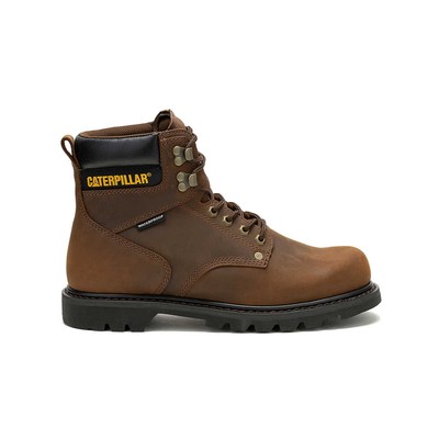 Caterpillar Second Shift WP Boot - P51086-201 - Dark Brown - 8.5M