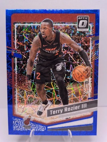 2023-24 Donruss Optic Terry Rozier III #86 Blue Velocity Miami Heat