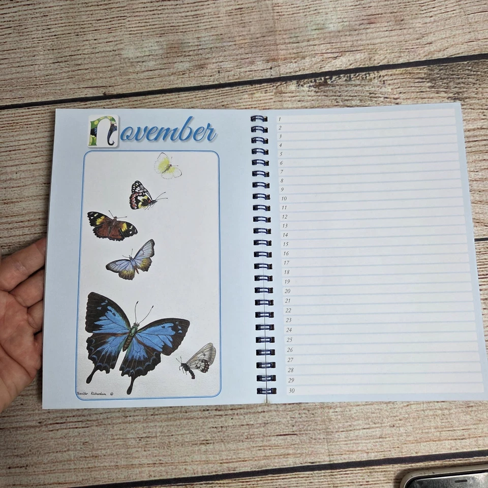 Perpetual Diary by Jennifer Scott (nee Richardson) ~Spiral Bound, Clear Plastic - Image 4 of 4