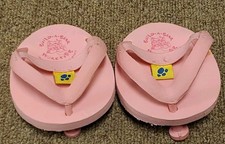 Build a Bear BAB Pink flip flops sandals shoes, very good used condition