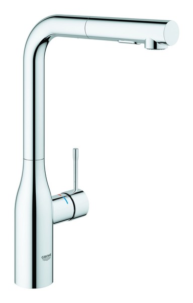 Grohe Essence Einhand-SpüLtischbatterie Mit Ausziehbarer Brause - Chrom-image