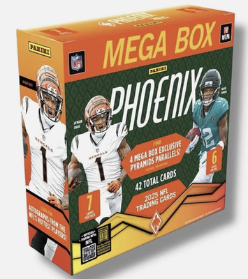 2025 Panini Phoenix Football Factory Sealed Mega Box New !