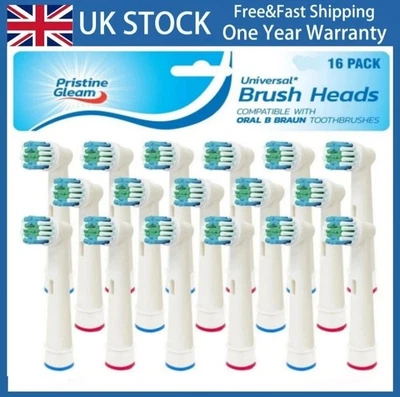 Oral-B PRO Precision Clean Toothbrush Heads Replacement Pack 16 White EB17-X