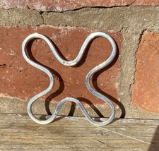 Wine Bottle Trivet Silver Plate ? Stamped Halphen  ( Christofle undulation ??)