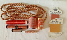 Needlepoint Embroidery Thread Collection Lot of 10 Assorted Colors Orange Copper