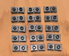 Vintage Lot Of 15 1997 Playmobil Train Track Connectors For # 4020 4385 4386