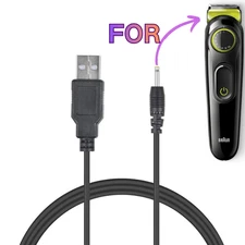 USB Charger Adapter Power Cord for Braun Type 5516 5513 5511 5517 Beard Trimmer