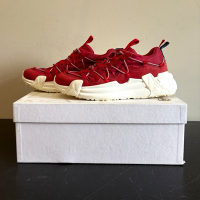 Moncler Compassor Hiking Sneakers Red White