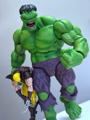 Marvel  Select Only custom Green Hulk Heads *****HEAD ONLY****