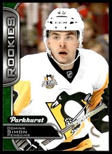 2016-17 PARKHURST ROOKIE GREEN Dominik Simon -ROOKIE Rookie Pittsburgh Penguins