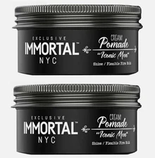 Immortal NYC Cream Pomade Shine/Firm Hold 150ml  ( 2 Pack  ) |  Iconic Men