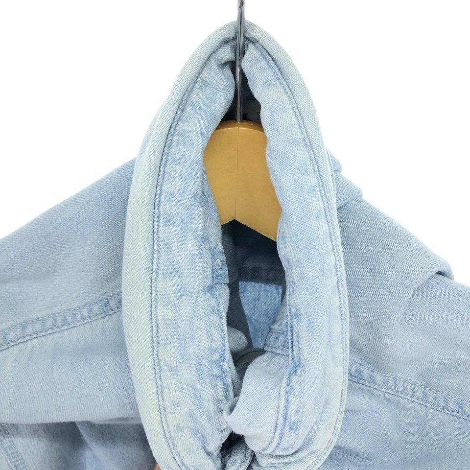 Used CHASE AUTHENTICS long-sleeved button-down denim shirt Men's XL - Изображение 4 из 4