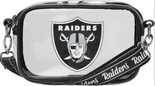 NFL FOCO Raiders Nation  Clear Camera Bag