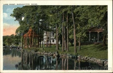 Maranacook, Maine ME Lake Front Tichnor 1922 Antique Original Vintage Postcard