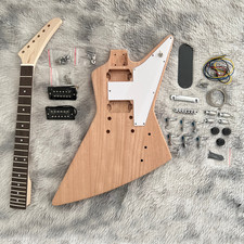 DIY Explorer Electric Guitar Kit Maple Neck