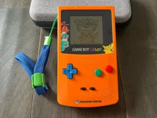 Nintendo GameBoy Color GBC W/ New Shell & Glass Lens - **Pokemon 3rd Anniversary