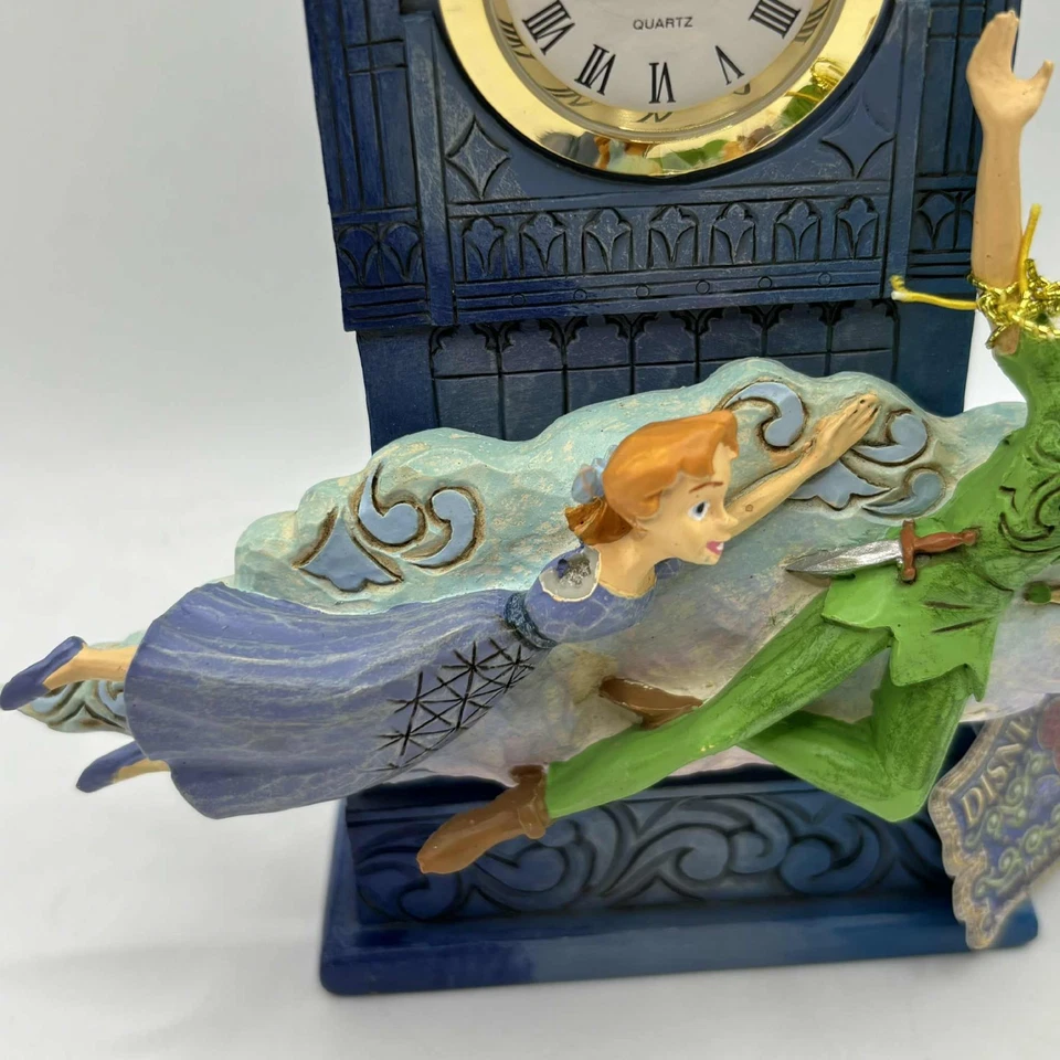 Disney Traditions Peter Pan’s Clock Tower Figurine 6015025 Damaged - Image 2 of 4