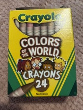 Crayola Colors of the World - Multicultural Crayons - 24 Pack - NEW LIMITED