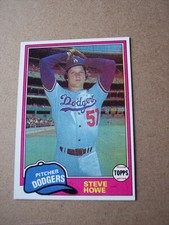 1981 Topps baseball Steve Howe Rookie card #693 NM or better. rookie card picture