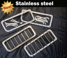 Land Rover Discovery 2 td5 v8 rear lower light Guards Pair Stainless Steel
