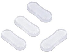 4 Pcs Transparent Toilet Seat Bumper Set, Silicone Strong Adhesive Toilet