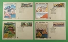 DR WHO 1980 CHINA PRC 4 FDC SUZHOU GARDEN Z SILK CACHET R64572