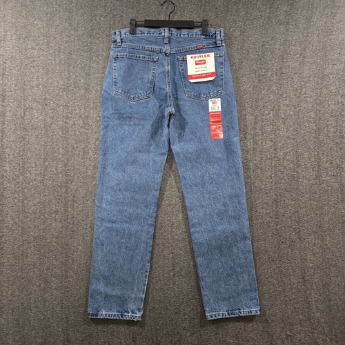 NEW Men's 35x32 Rustler by Wrangler Classic Regular Fit Straight Leg Jeans NWT - Picture 2 of 6