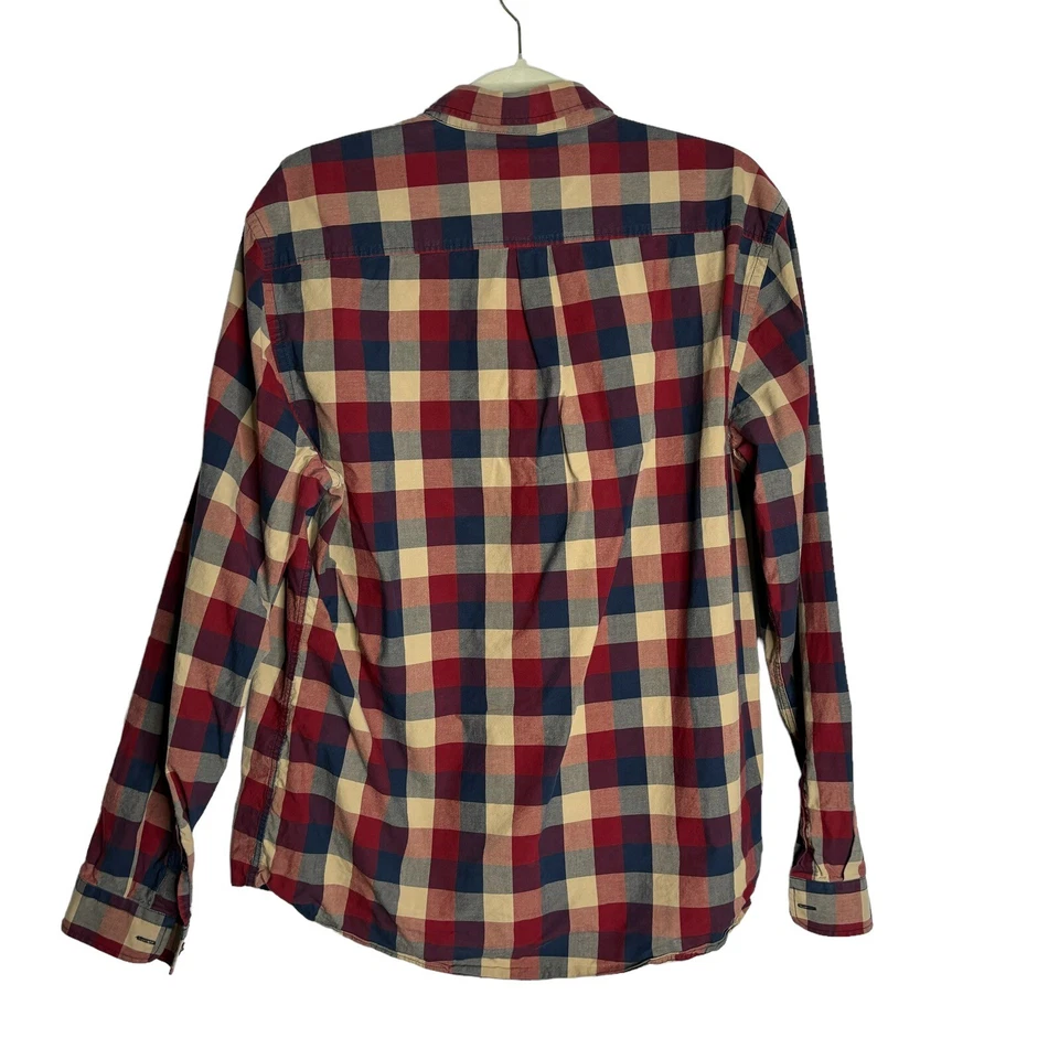 Frank And Oak Shirt Mens Medium Button Down Plaid Pocket - Image 3 of 4