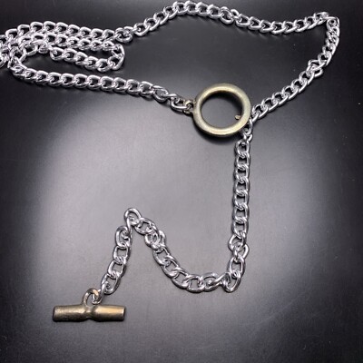 35” Adjustable Chain Handmade Silver-tone Belt Silver Tone Chain Belt Adjustable 34 35 36 37 38 39 40 41 42  main image 4