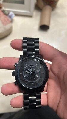 Michael Kors Oversized Runway Black-Tone Watch | Style  display picture 1