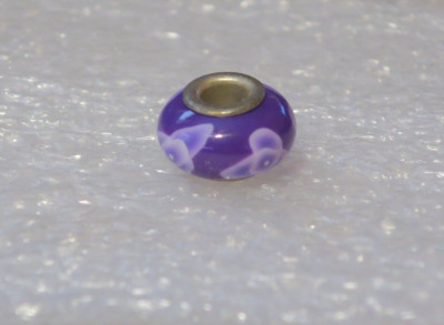 NEW DaVinci Beads & Charms Interchangeable Jewelry - Purple Fimo Spacer DB82-4