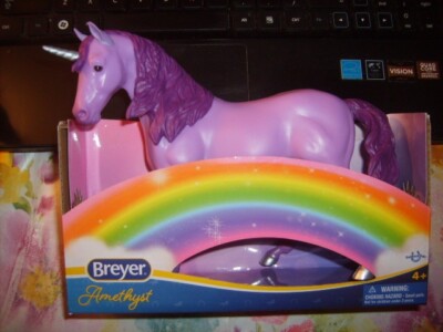 BREYER~PADDOCK PALS~AMETHYST~TWO-TONE PURPLE UNICORN HORSE~2022 NEW/BOX~ L@@K!!