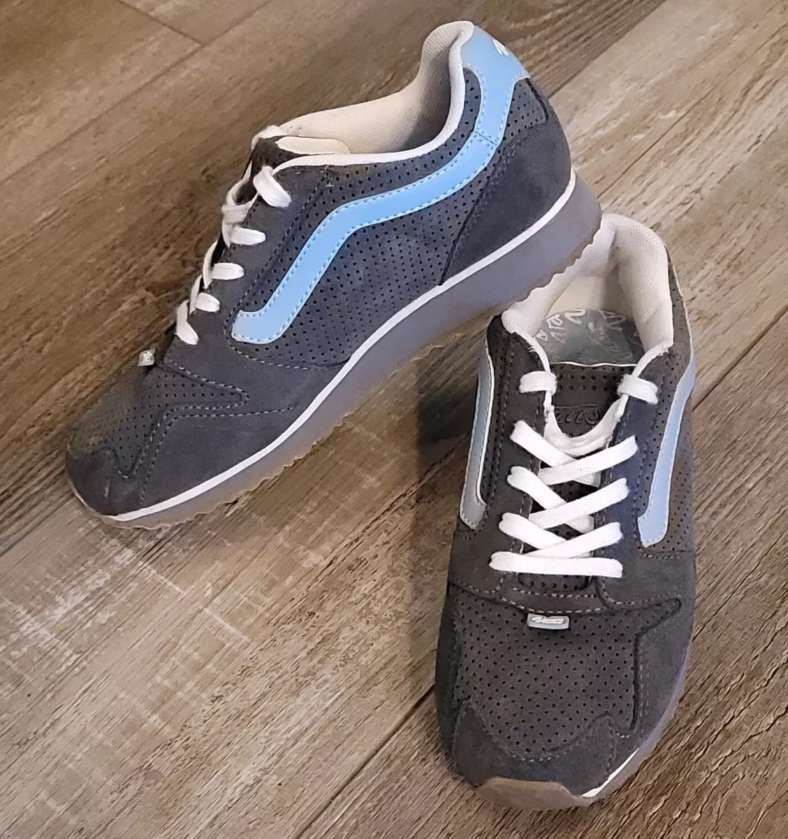 Gray blue best sale vans