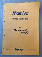 Original Vintage 1981 Mamiya RB67 proS Repair Manual