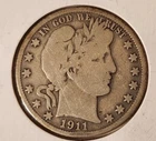 1911-D   US Barber Half Dollar - 90% Silver