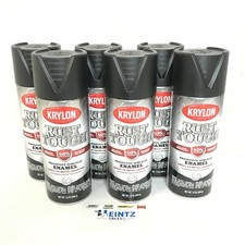 KRYLON 9203-6 PACK SEMI-FLAT BLACK Rust Tough...