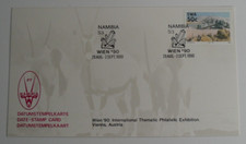 STAMPMART : SWA SOUTH WEST AFRICA 1990 WIEN INT STAMP EXHIBITION DATE CARD