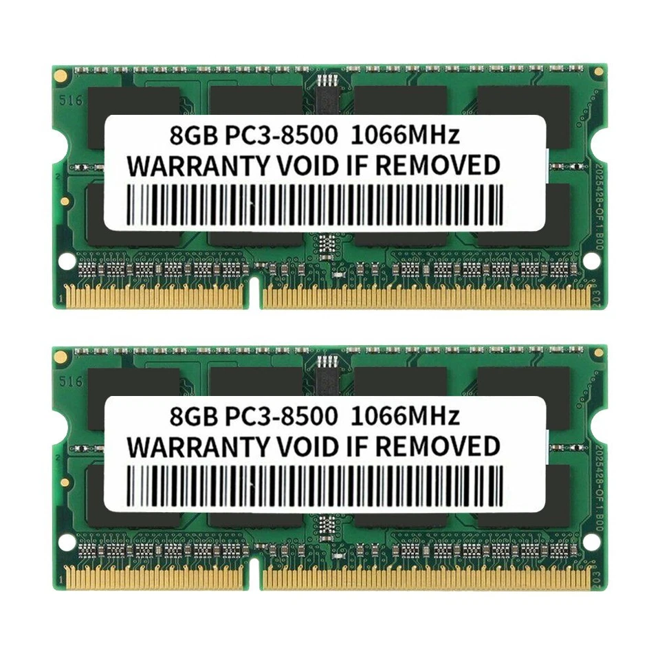 16GB 2x 8GB PC3-8500 DDR3 1067MHz Memory For MacBook Pro Mid 2010 iMac Mac MINI - Image 3 of 4